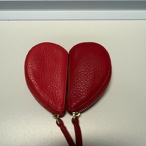 Vera Bradley leather Red Heart-Shaped Coin Purses